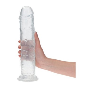 Ogromne dildo przezroczyste z przyssawką 32 cm